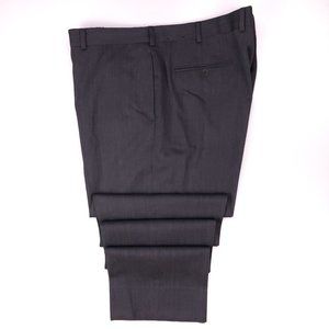 Brooks Brothers Madison Pants 44x32 Gray Flat Fron